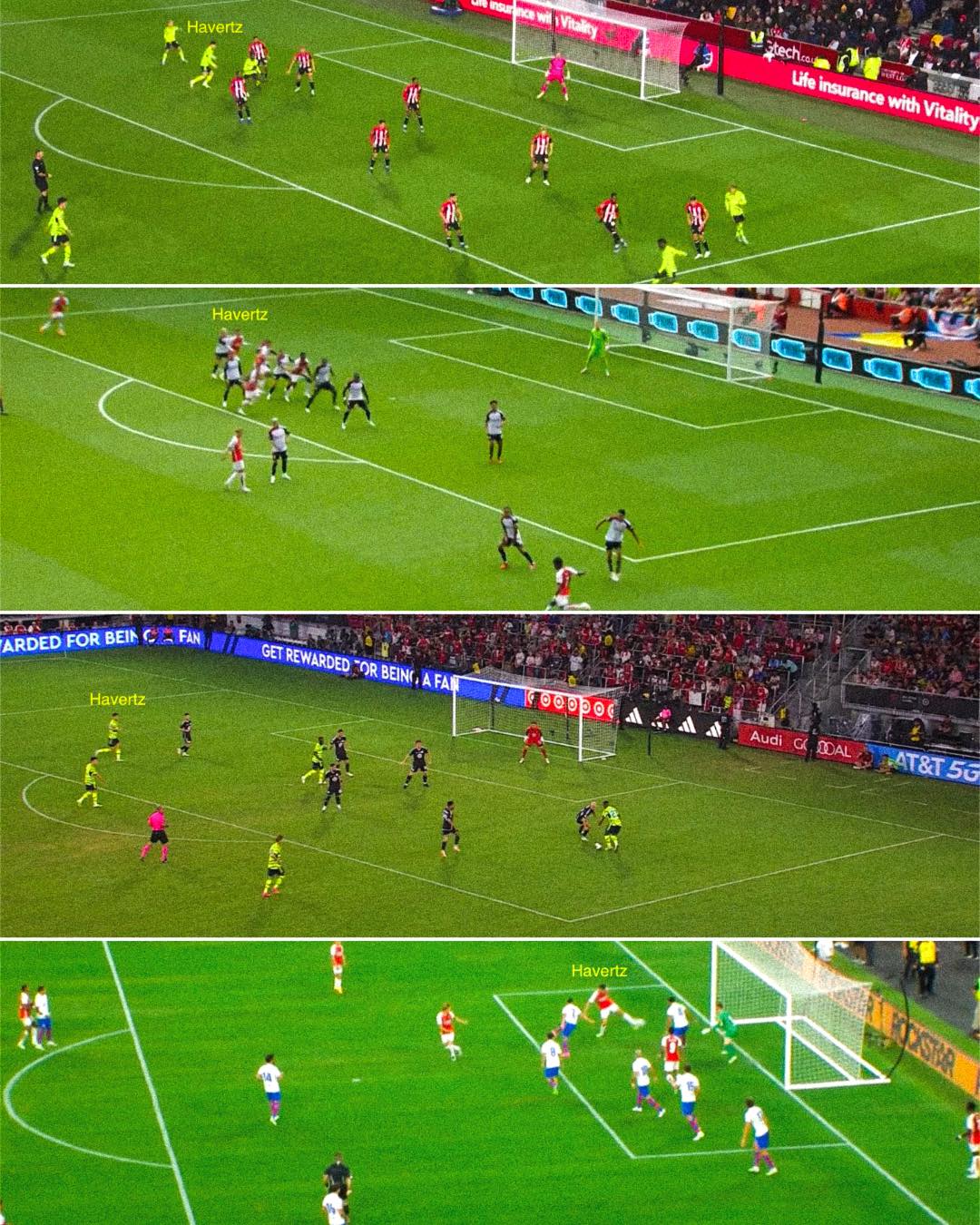 Cậu Kai nói về tinh huống phối hợp của Arsenal trước Brenford.