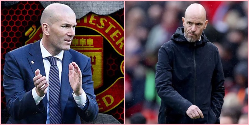 Zidane được cho là ứng cử viên hàng đầu thay Ten Hag