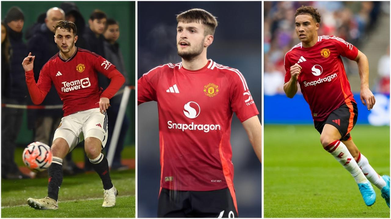 Man Utd chia tay ba cầu thủ trẻ Jack Kingdon (giữa), Sam Murray (phải) và James Nolan (trái)